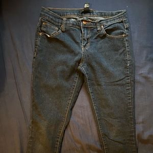 Indigo skinny jeans